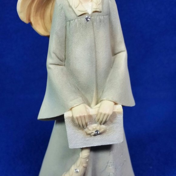 Enesco Foundations Graduation Girl Figurine 2014 Enesco 4044086 With Box - Picture 5 of 10